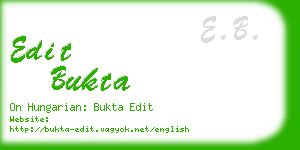 edit bukta business card